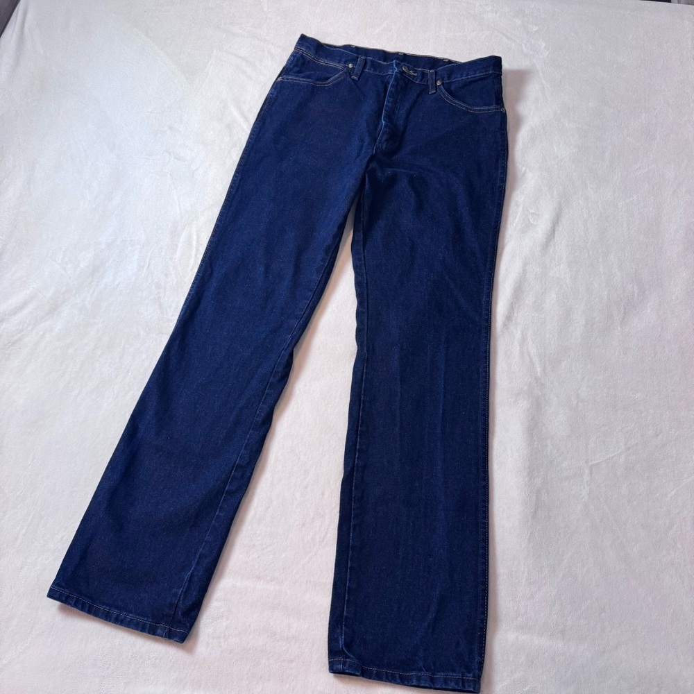 Wrangler Men's Straight Jeans - Dark Blue